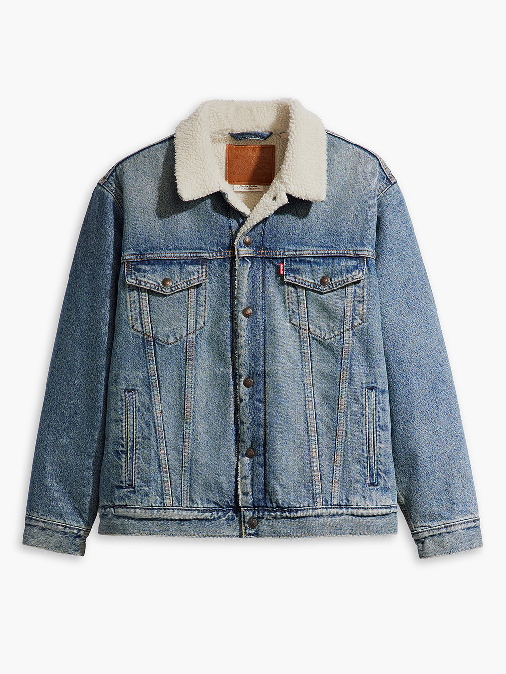 Men's Solid Blue Spread Collar Denim Jacket - e8835353-1936-466f-a238-06d56460f457 View