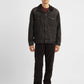 Men's Solid Black Collar Neck Trucker Jacket - d7edf31f-cb7d-4774-a0a9-48b03deaff0e View