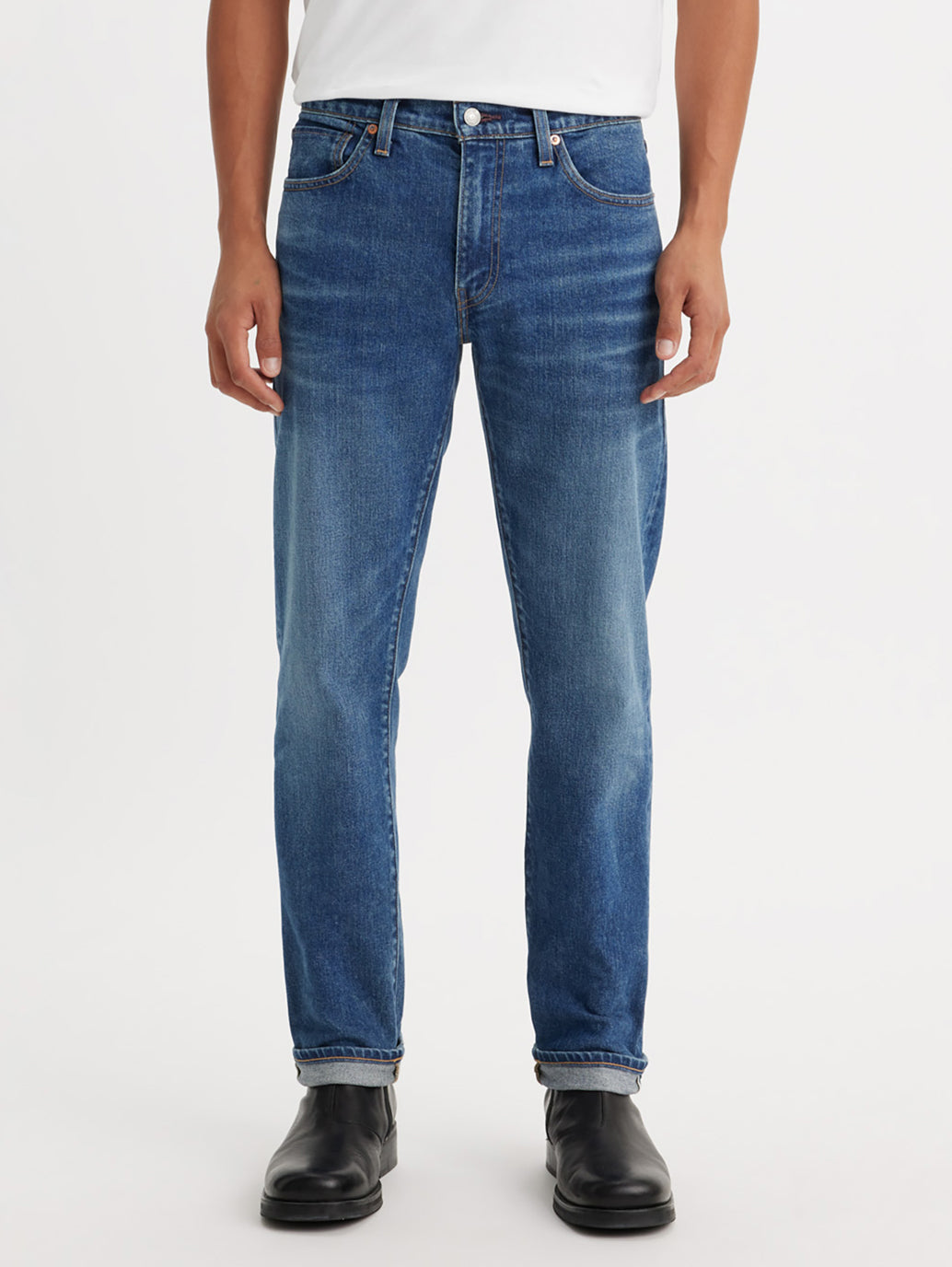Men's 511 Blue Slim Fit Mid Rise Jeans - Front View