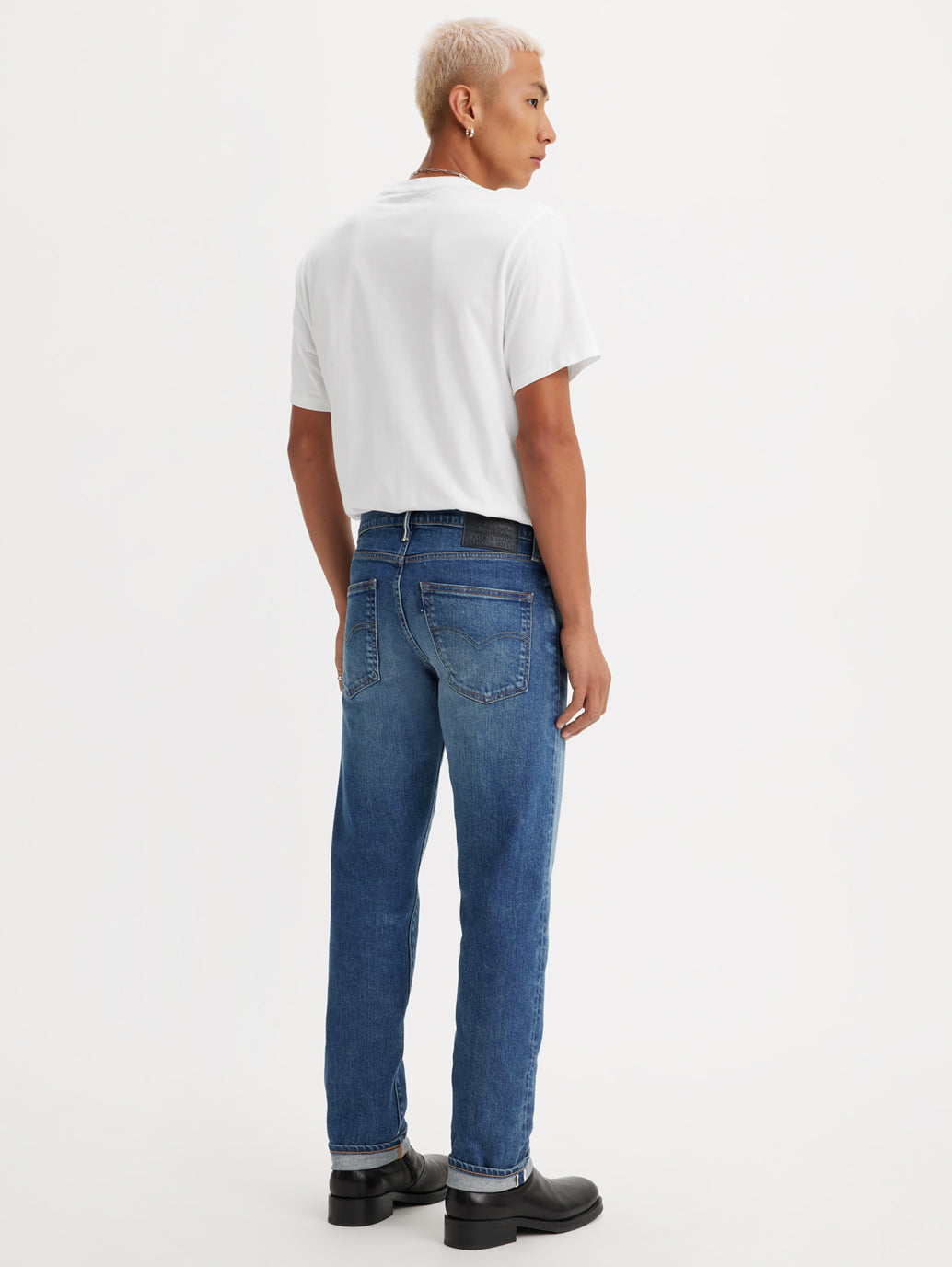 Men's 511 Blue Slim Fit Mid Rise Jeans - Back View