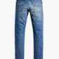 Men's 511 Blue Slim Fit Mid Rise Jeans - FlatlayBack View