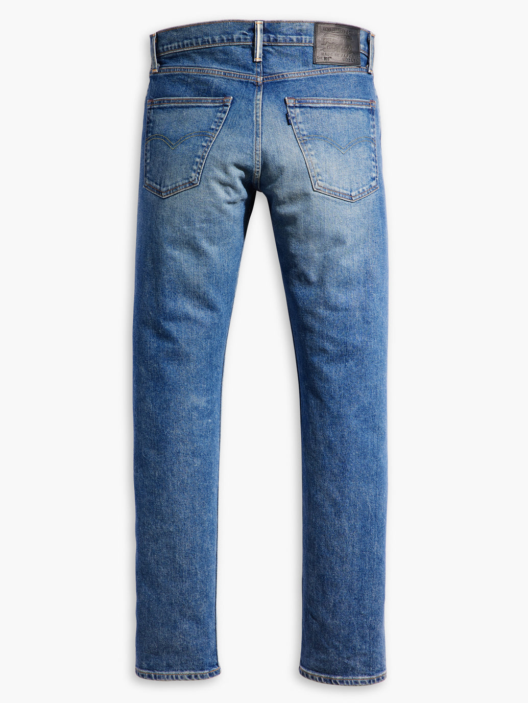 Men's 511 Blue Slim Fit Mid Rise Jeans - FlatlayBack View