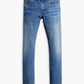 Men's 511 Blue Slim Fit Mid Rise Jeans - FlatlayFront View