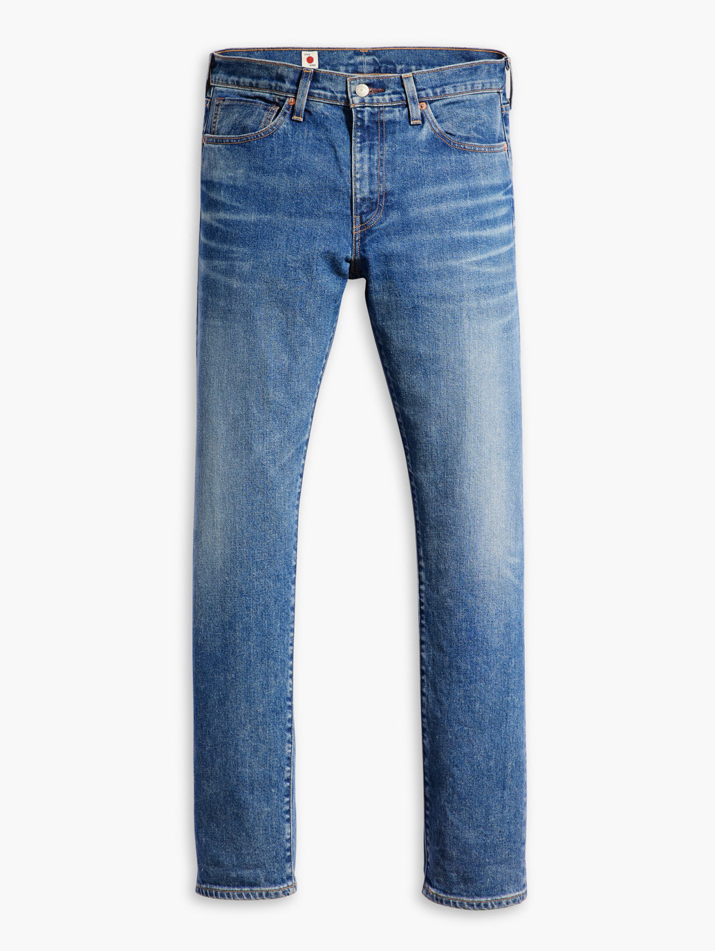 Men's 511 Blue Slim Fit Mid Rise Jeans - FlatlayFront View