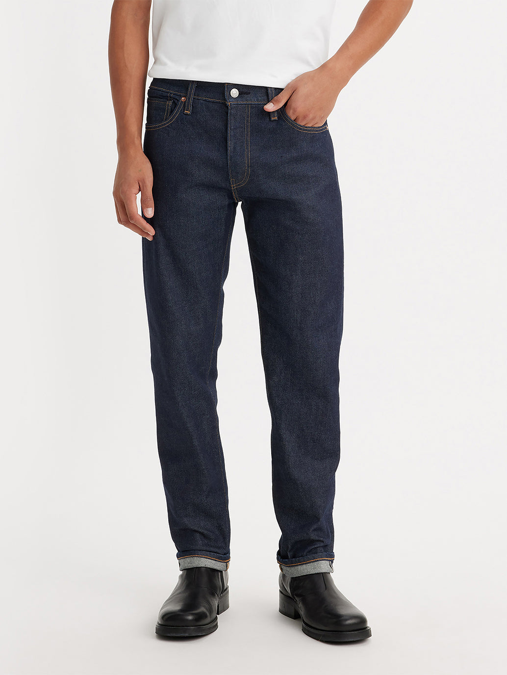 Men's 511 Blue Slim Fit Mid Rise Jeans - Front View