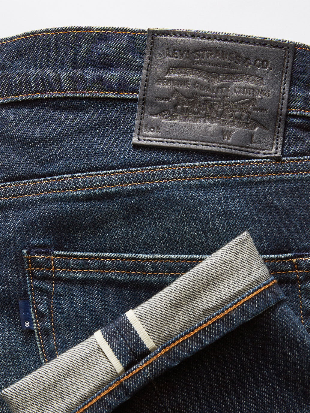 Men's 512 Blue Slim Tapered Fit Mid Rise Jeans - FrontDetails View