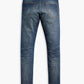 Men's 512 Blue Slim Tapered Fit Mid Rise Jeans - FlatlayBack View