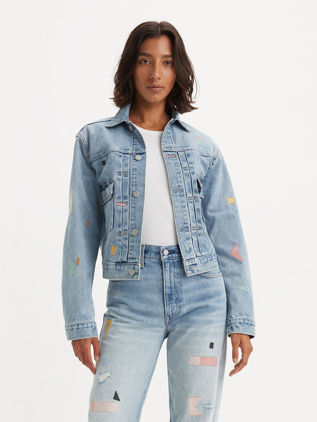 Women's Type II Trucker Denim Jacket - 7d77324c-a55a-43de-aed7-fbf5d8485e52 View