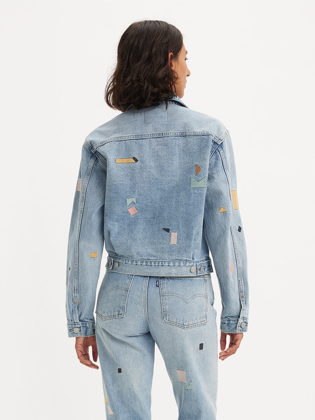 Women's Type II Trucker Denim Jacket - Back View