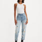 Women's Blue Loose Fit Mid Rise Jeans - 870c1ecc-27ba-4f60-b0f0-2302f9dfde32 View