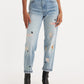 Women's Blue Loose Fit Mid Rise Jeans - 758c8974-028d-41e2-8526-6b49f443d728 View