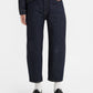Women's Navy Blue Barrel Loose Fit High Rise Jeans - 81f2a1d6-46e2-406d-9ccb-973d5bc97a9c View