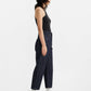 Women's Navy Blue Barrel Loose Fit High Rise Jeans - 8b1fc5bd-cfdb-43b5-b404-26e5b219c770 View