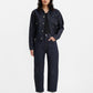 Women's Navy Blue Barrel Loose Fit High Rise Jeans - 11d1d899-26f8-4962-b64b-cffa8142deab View