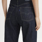 Women's Navy Blue Barrel Loose Fit High Rise Jeans - 248e6e09-242b-4869-a4be-51fbf459679b View
