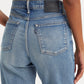Women's Blue Loose Fit High Rise Boyfriend Jeans - 3d34c633-f354-478c-b639-50fdab4353bf View