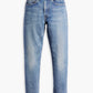 Women's Blue Loose Fit High Rise Boyfriend Jeans - 315185a1-e02a-4709-985c-806f87aab299 View