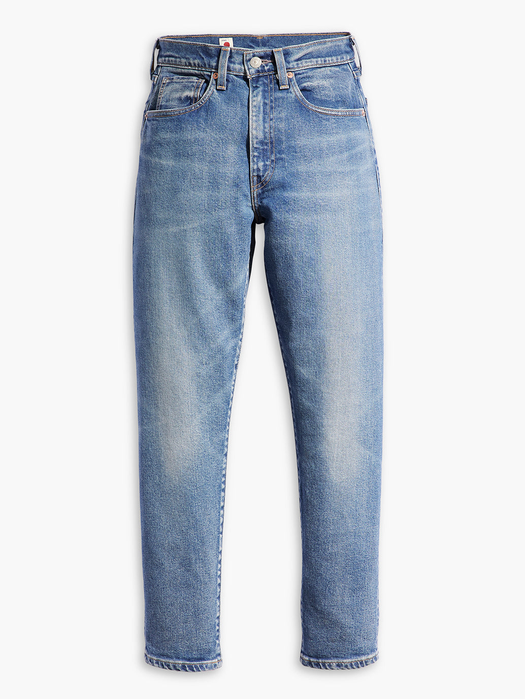 Women's Blue Loose Fit High Rise Boyfriend Jeans - 315185a1-e02a-4709-985c-806f87aab299 View