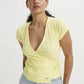 Women's Textured V Neck Top - 83a96324-793f-43fd-9c98-e70ed5a39bef View
