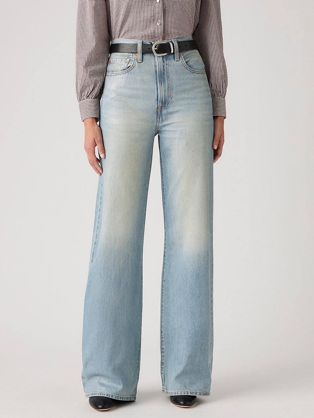Women's Ribcage Wide-Leg Jeans - Front View
