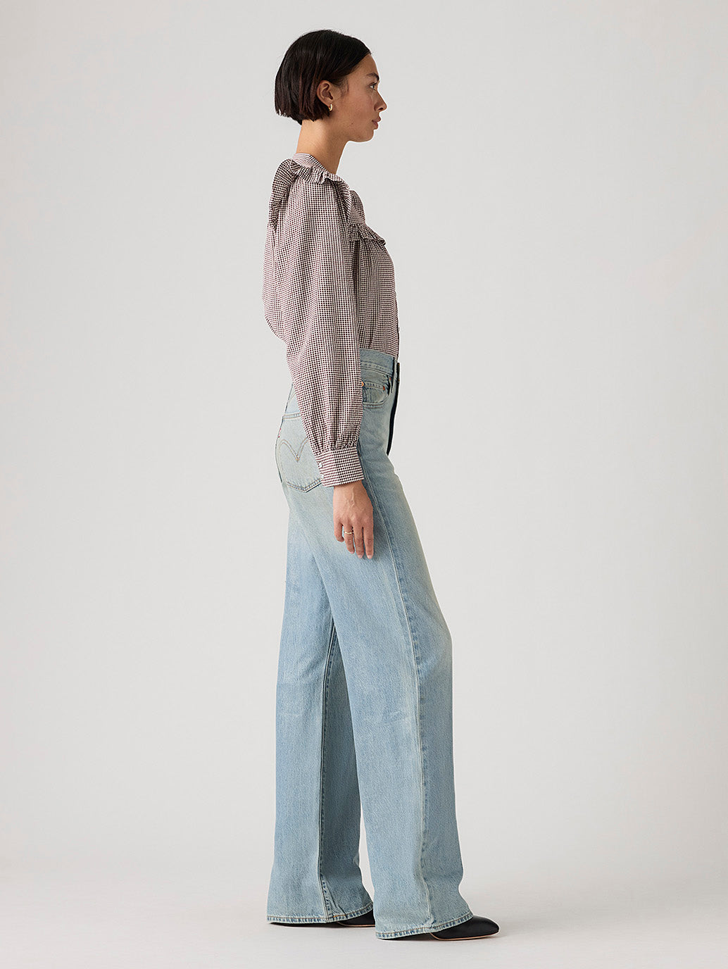Women's Ribcage Wide-Leg Jeans - Side View