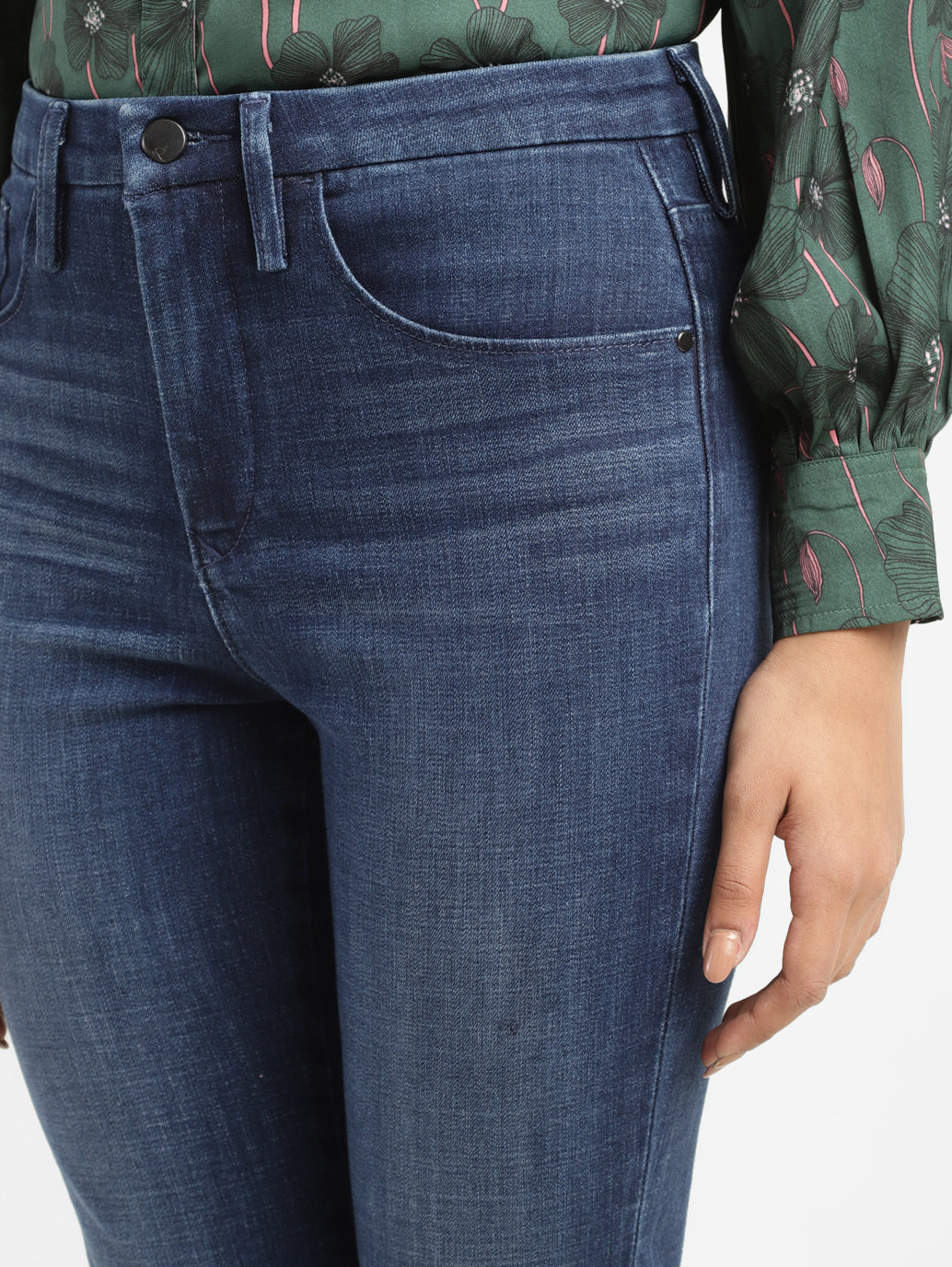 Women's Redloop 725 Blue Flared Fit High Rise Jeans - d1a5aabc-dc79-4247-aa21-664139231b10 View