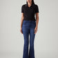 Women's 725 Blue Bootcut Fit High Rise Redloop Jeans - Front View
