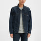 Men's Solid Spread Collar Denim Jacket - ec6eb88b-5061-4c31-8a89-4c8698157c32 View