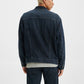 Men's Solid Spread Collar Denim Jacket - b7ac8346-eb44-4a0d-aae9-c819d8bbfa89 View