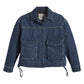 Women's Solid Spread Collar Denim Jacket - 20c6a63e-c989-43d7-b313-c5763866ca06 View