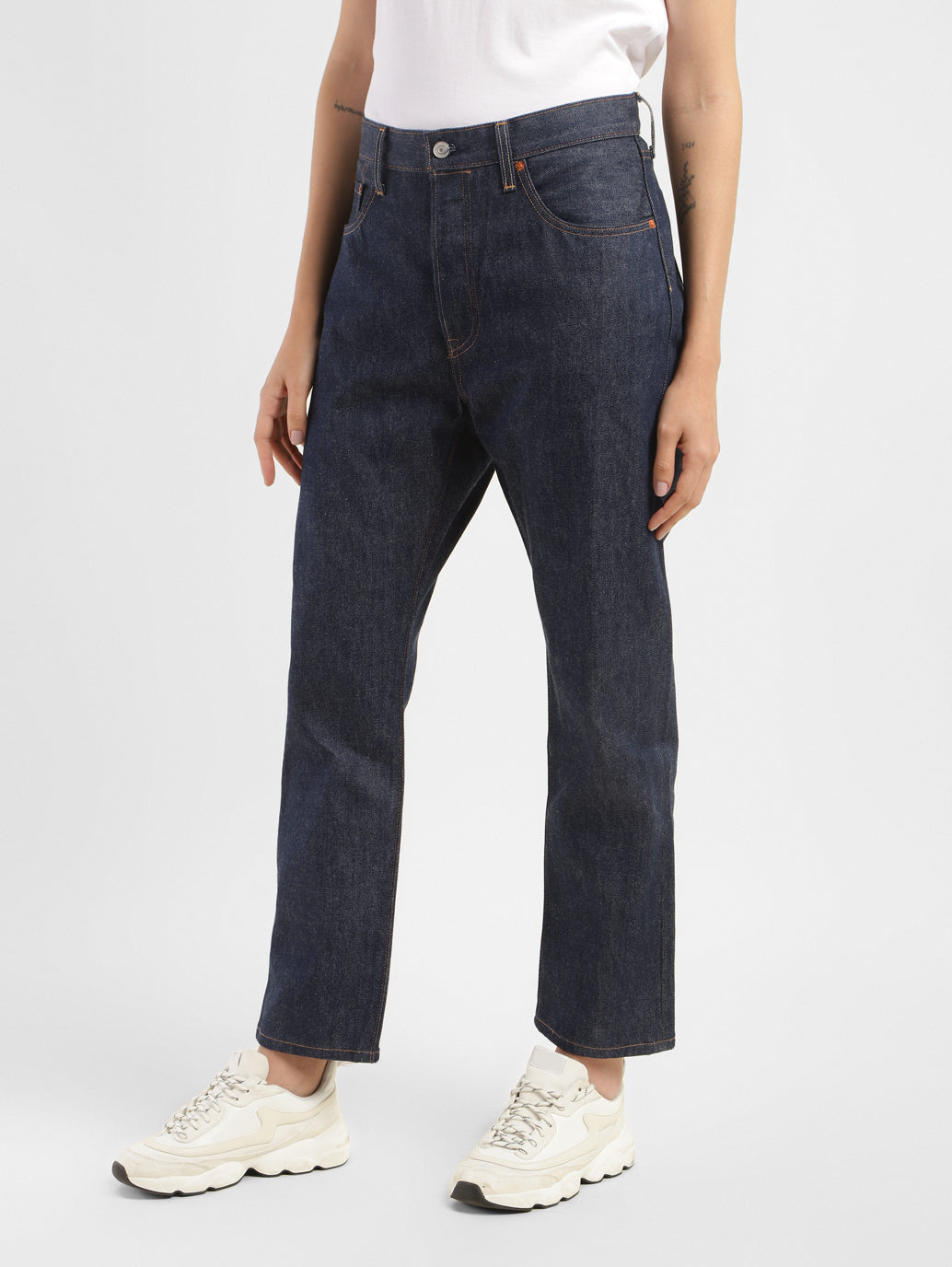 Women's 501 Blue Straight Fit High Rise Jeans - 9509ca84-3364-4ac5-851f-b89415ac1d8c View