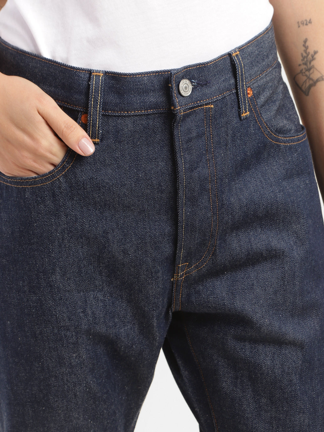 Women's 501 Blue Straight Fit High Rise Jeans - a8180fc2-df3c-4ed6-b0e6-3d40c3920f6b View
