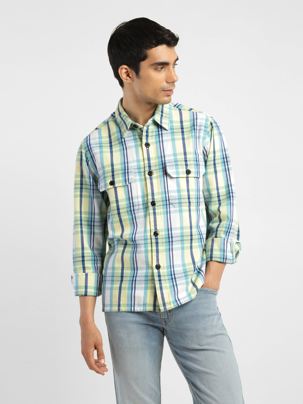 Men's Plaid Relaxed Fit Shirt - 2e57bae5-2cbd-4eaa-9282-dc9c99c54bee View