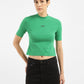 Women's Solid Slim Fit T-shirt - 5e455c9a-0c12-40b8-92a1-2c9959df9fb4 View