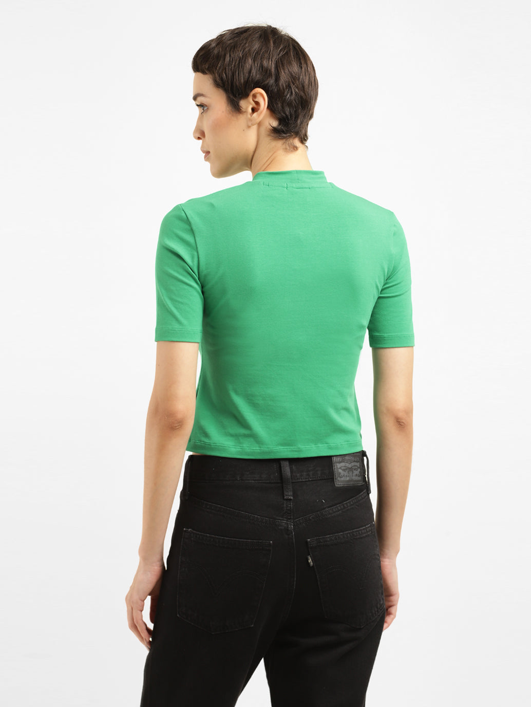Women's Solid Slim Fit T-shirt - 790a59b7-fb2e-4810-9d82-cb7a95271289 View