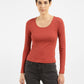 Women's Solid Scoop Neck T-Shirt - 8acaa810-c3c7-470a-baa4-465dc21b73c7 View