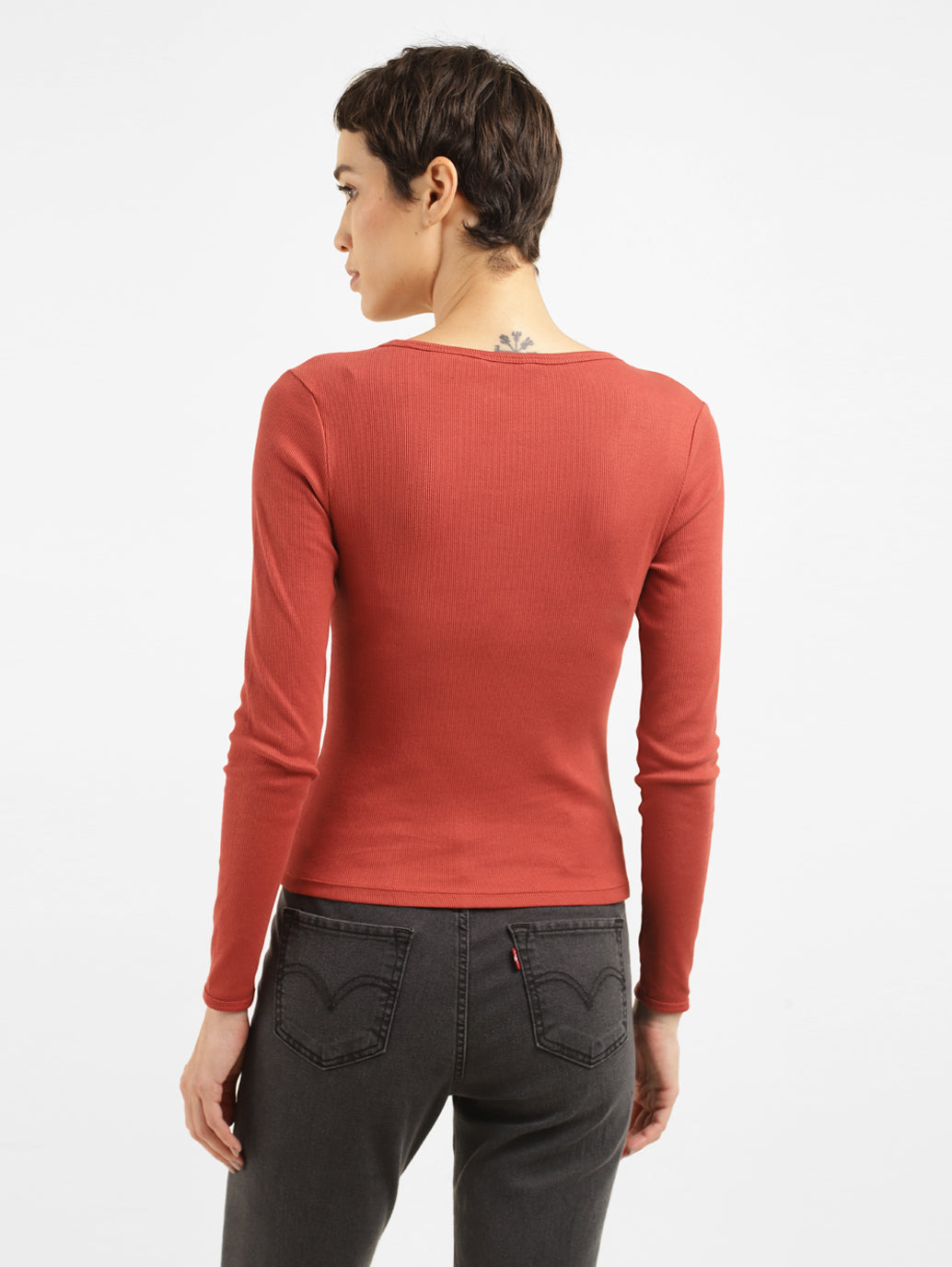 Women's Solid Scoop Neck T-Shirt - 35b7b5c6-7245-4d03-aad5-309bcf033615 View