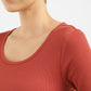 Women's Solid Scoop Neck T-Shirt - ff9edb3a-072c-4a79-9f9f-ff995f0dfb9b View