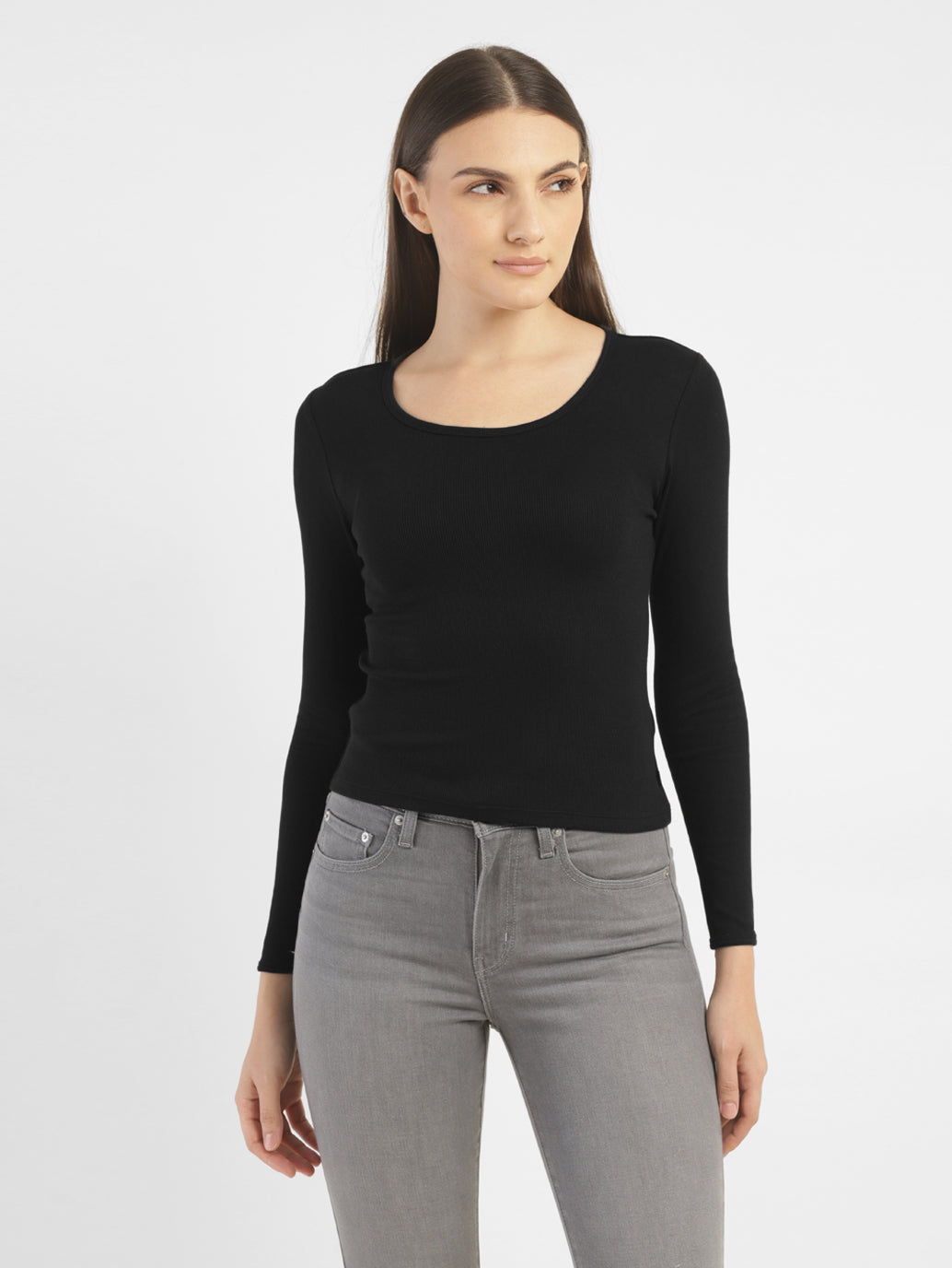 Women's Solid Slim Fit T-shirt - 8b9dd887-c61a-431d-b609-9c0915f99f8a View