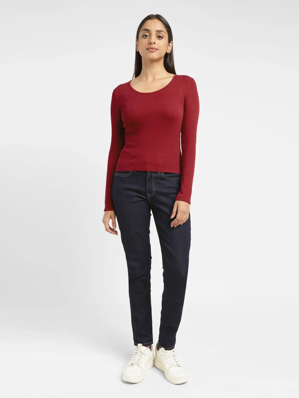 Women's Solid Scoop Neck T-shirt - 12f4a8e4-9902-4d78-80c5-6565f0bda8d2 View