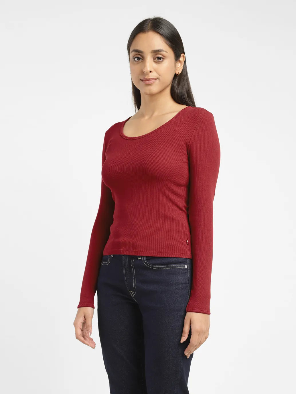 Women's Solid Scoop Neck T-shirt - 21c9084b-cde8-4dd0-8670-34d8941b19fd View