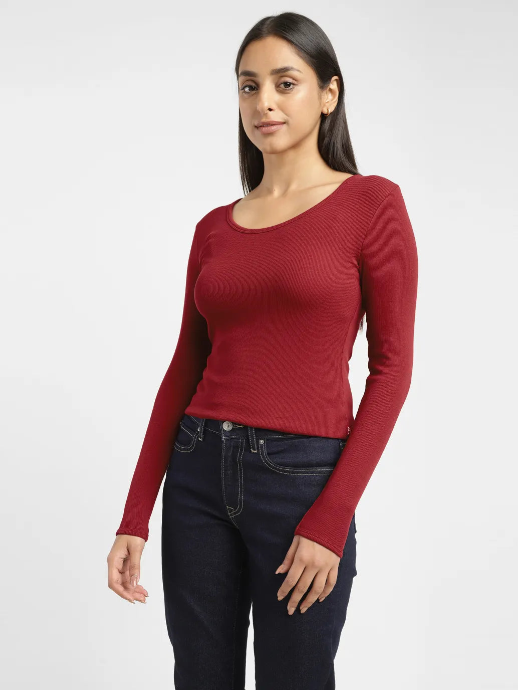 Women's Solid Scoop Neck T-shirt - dd1afbb2-26f2-4b34-96a3-87f4168f5e5a View