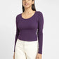 Women's Solid Scoop Neck T-shirt - f37711a0-5916-4e14-8727-67a06d5224c8 View
