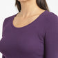 Women's Solid Scoop Neck T-shirt - 6859e922-b72d-406a-9f38-f962a0d386b7 View