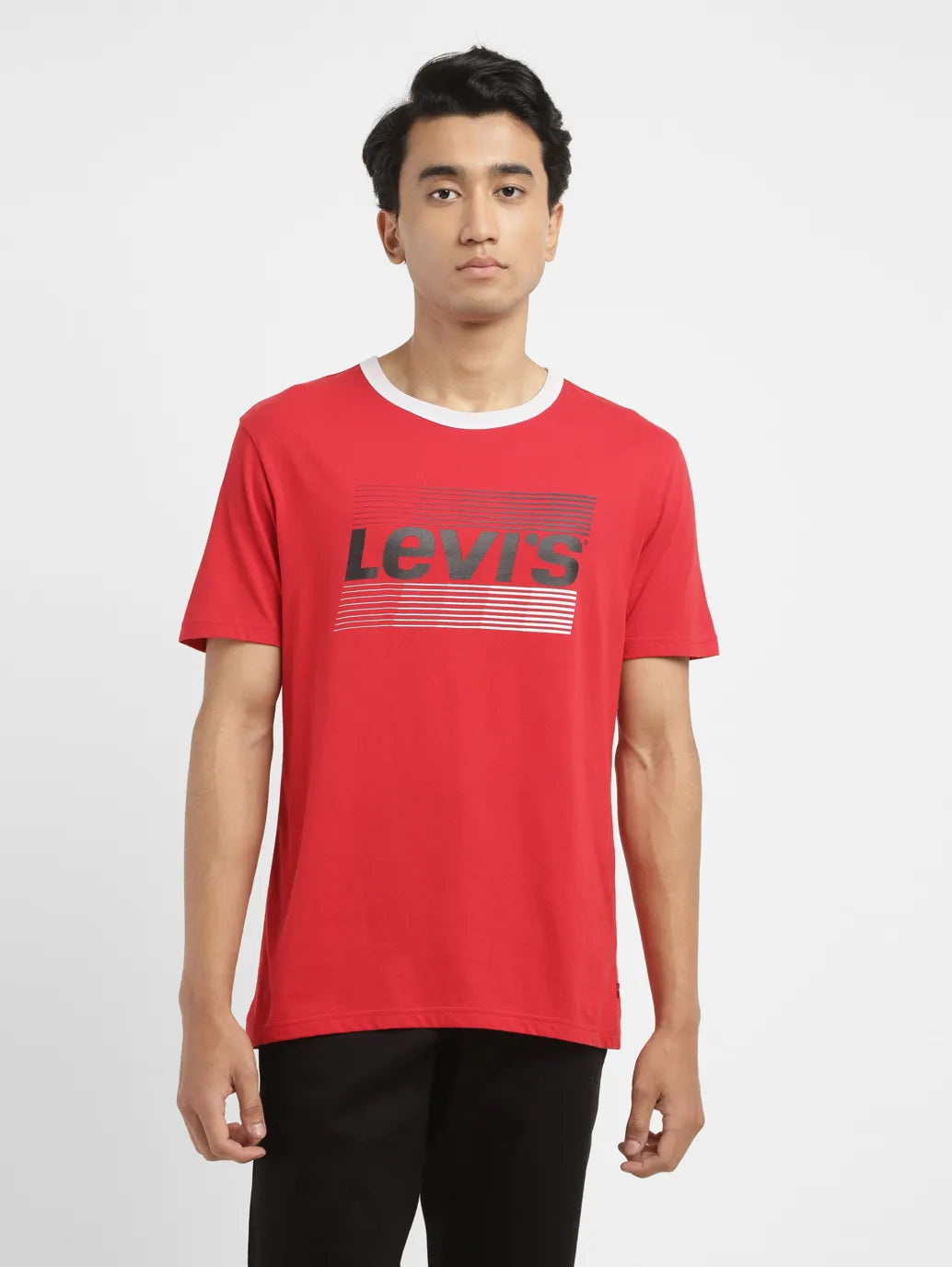 Men's Brand Logo Slim Fit T-shirt - 62624f03-b14e-47d6-bfce-faadc9a6b985 View