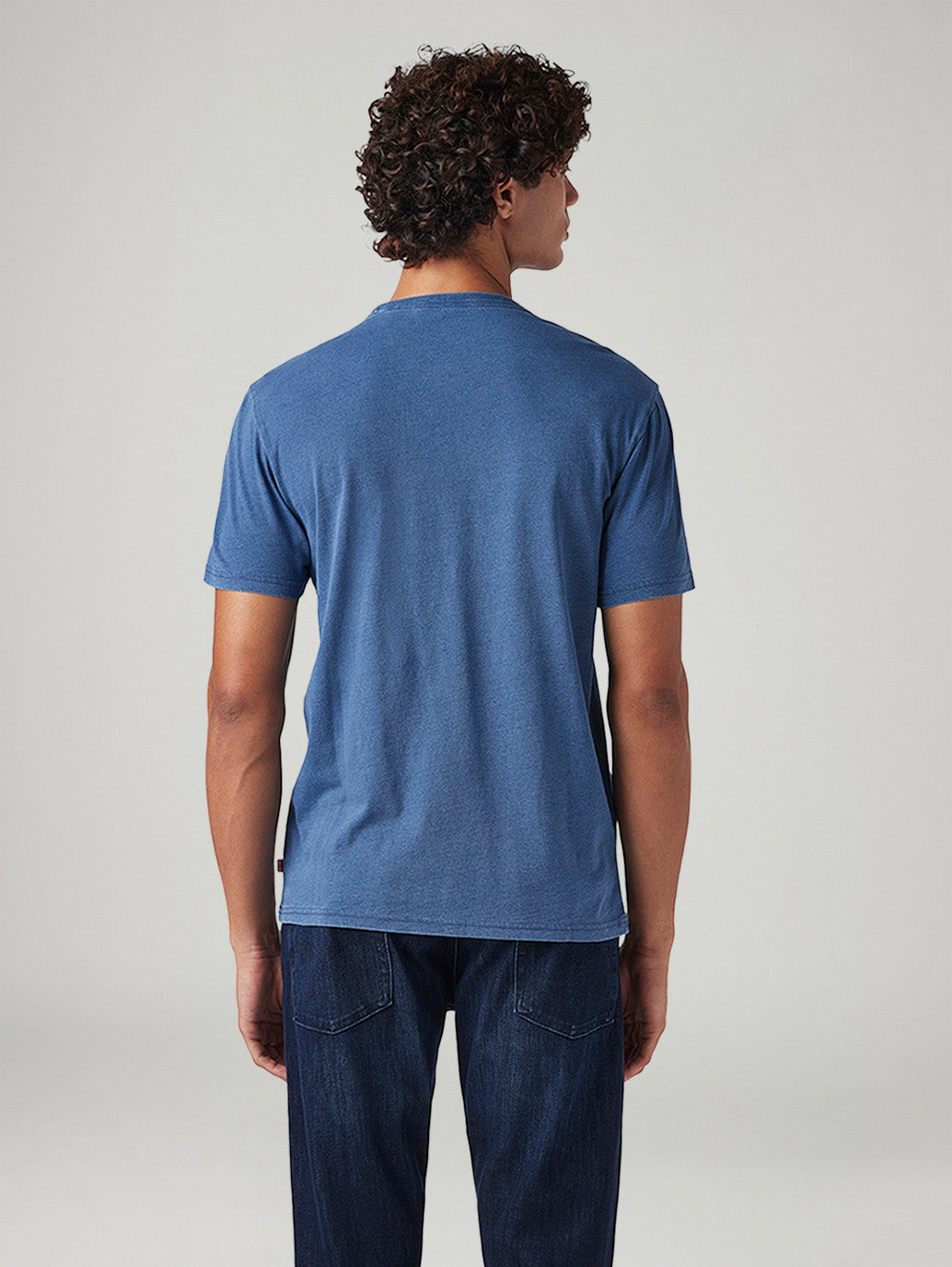 Men's Logo Printed Regular Fit T-Shirt - Back View