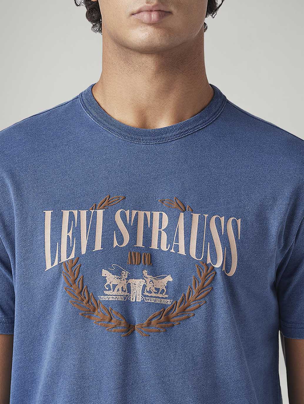 Men's Logo Printed Regular Fit T-Shirt - Detail View