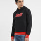 Men's Brand Logo Black Hooded Sweatshirt - 510d137d-988a-4515-8f4b-ff941187a688 View