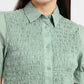 Women's Textured Spread Collar Shirt - ea739dac-c57c-42aa-9687-9a4db520545c View