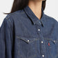 Women's Solid Oversized Shirt - d5de8915-0522-4370-91af-9fdd41d84422 View